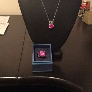 7.80 Lab Created pink Sapphire with .71 ct
